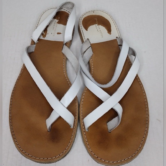 Dries Van Noten Leather Boho Summer Sling Back Sandals - Picture 6 of 11